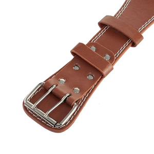 cowhide Leather Weight Lifting leather Training Belts Custom Logo Fitness Waist Belts gym Use - Product Image 3