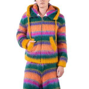 Sudadera con Capucha de Mohair de Invierno, Sudadera de Punto Grueso Hecha a Medida, Estilo Urbano, Venta al por Mayor de Fábrica - Product Image 5