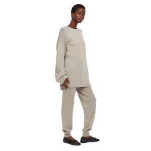 Meilleures ventes Pantalon de jogging en coton tricoté kaki pour femmes Pantalon droit élégant Pantalon de survêtement Hiver Impression respirante sur mesure - Product Image 1