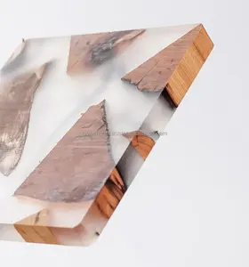 Por lo general, están hechos de materiales naturales como rodajas de madera de pino o cedro incrustadas en resina epoxi - Product Image 2