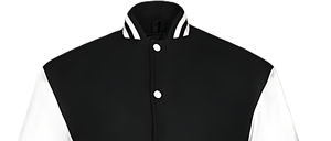 แจ็กเก็ตเบสบอลถนนสูง OEM สำหรับผู้ชายคอมโบหนัง PU ขนแกะทนทานพร้อมโลโก้ออกแบบได้ตามต้องการ - Product Image 3