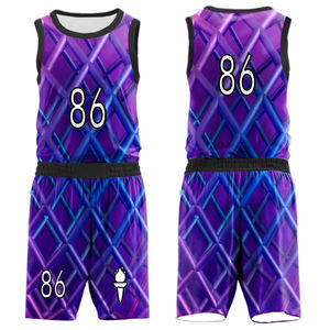 Nouveaux uniformes de basket-ball pour hommes à bas prix à séchage rapide personnalisés, vente en gros, maillots de basket-ball, uniformes en maille réversibles - Product Image 2