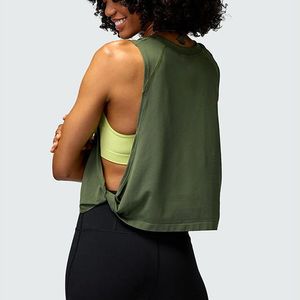 Mới Đến Phòng Tập Thể Dục Tập Thể Dục Mặc Phụ Nữ Tập Thể Hình Tập Thể Dục Chạy Thể Thao Giản Dị Yoga Thoáng Khí Nhanh Chóng Khô Corp Tank Top Phụ Nữ - Product Image 5