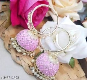 Punjabi Jhumka, regalo para niñas, boda Favor Girls Fashion, Chand Baliya, favores, Tops, Jhumka, bodas, joyería, regalo de devolución - Product Image 6