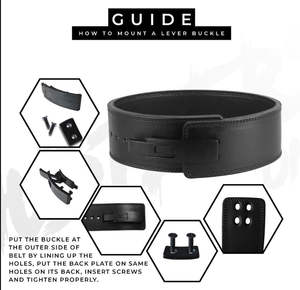 Ceinture de musculation en cuir de vachette personnalisée avec logo, 13 mm, pour la musculation, avec boucle de puissance pour la musculation, pour un usage sportif - Product Image 5