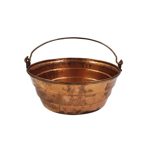 Antique Finish Hammered Solid Copper Sink or <b>Basin</b> Vessel Aged & Weathered Undermount for Rustic Luxury Projects <b>Portable</b>. - Product Image 2