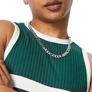 2025 tendance personnalisé hommes Gym débardeur de haute qualité en gros respirant Polyester coton tissu été Jersey dentelle décoration - Product Image 5