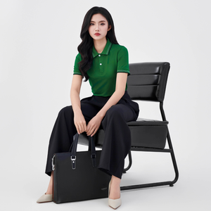 Cổ Điển Phù Hợp 95% Cotton 5% Spandex Người Đàn Ông Của Polo Áo Sơ Mi Thanh Lịch Thoải Mái Ngắn Tay Áo T-Shirt - Product Image 2