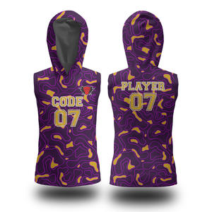 Maillot de football américain sans manches personnalisé 7v7 en Spandex/Polyester imprimé par transfert thermique, haute performance, durable, séchage rapide - Product Image 5