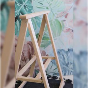 WELL HOME Cavalletto in Legno di Faggio Non Verniciato, Altezza 73cm, per Espressioni Artistiche - Product Image 5