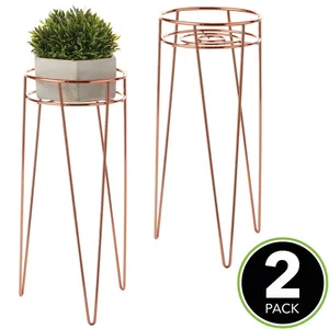 Support de plante en métal de Style de luxe support de plante de haute qualité noir décor à la maison moderne support du milieu du siècle jardinière d'intérieur en fer forgé - Product Image 1