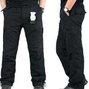 Pantalon multi-poches de haute qualité pour hommes Pantalon de travail décontracté en coton Pantalon cargo Style empilé Pantalon de survêtement pour homme - Product Image 2