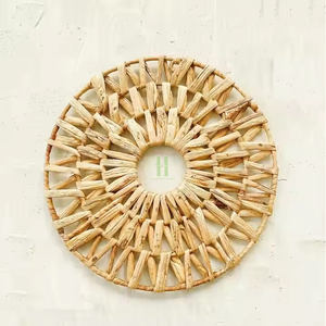 Recién llegado, manteles individuales de jacinto de agua, variedad de tamaños, placas de cargador tejidas a mano personalizadas, decoraciones de mesa de artesanos de Vietnam - Product Image 1