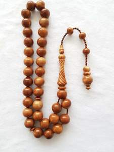 Tasbih de Madera Artesanal para la Oración Diaria Islámica, Hecho de Madera Natural con Cuentas Lisas y Cuerda Resistente para un Uso Prolongado - Product Image 5