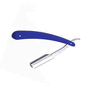 Maquinilla de afeitar de barbero con mango de madera Maquinilla de afeitar profesional para hombres con borde recto - Product Image 3