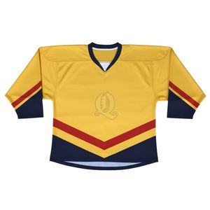 Jersey de Hockey sobre Hielo Rojo Personalizado, Uniforme de Práctica de Malla de Poliéster de Color Sólido, Ropa de Entrenamiento para Equipos Juveniles y Adultos, Producción de Fábrica - Product Image 2