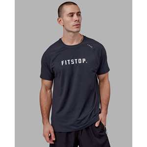 Camiseta Deportiva LSKD X FS VapourFLX - Negro Grisáceo, Impresión Suave de Alta Calidad - Product Image 1