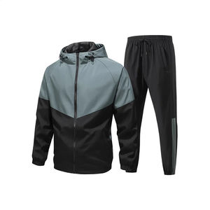 Survêtements imprimés d'hiver personnalisés ensembles de vêtements de sport unisexes en gros logo personnalisé 100% coton pantalon de jogging lourd à capuche 2 1 - Product Image 2