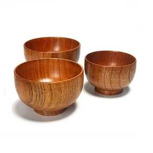 Juego de vajilla de madera pulida para cocina Incluye cuencos de sopa y frutero para servir comida y frutas para fiesta - Product Image 5