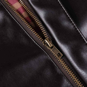 แจ็กเก็ตหนังผู้ชายสไตล์คลาสสิกไฮสตรีทกันน้ำเป็นมิตรต่อสิ่งแวดล้อมฤดูหนาว - Product Image 5