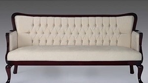 Sofá tallado francés de estilo clásico, conjunto de 3 + 1 + 1 + y con mesa central para sala de estar - Product Image 3