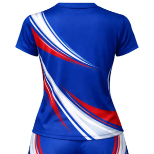 Conjunto de Uniforme de Voleibol Unisex para Adultos, Material de Poliéster Cómodo, Mangas con Cuello, Impresión Digital Personalizada, Tela de 280g - Product Image 6