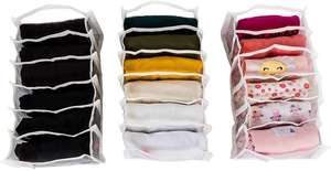 Organizador Transparente para Ropa Interior, Bolsa de Almacenamiento de Plástico Transparente con Divisores, Contenedor Organizador, Colmeia Organizadora Para - Product Image 5