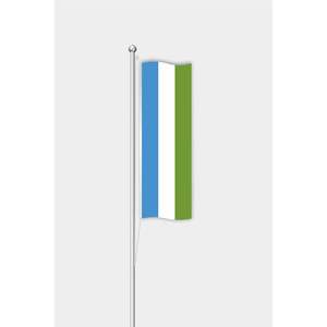Customizable Vertical Sierra Leone <b>Flag</b> with Digital Printing Aluminum <b>Pole</b> & 6 Fabric Options - Product Image 1