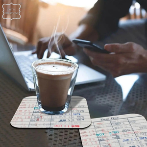 Vente en gros de sous-verres ronds en papier de liège absorbant pour boisson - Product Image 4