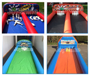 Jeu de bowling gonflable en PVC, taille personnalisable, installation facile pour les parcs d'attractions commerciaux en plein air/intérieur, les fêtes d'anniversaire, la location - Product Image 5