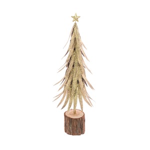 Pièce d'art d'arbre de Noël en métal rustique décor de vacances Vintage pour la maison entrée salle à manger et affichage festif saisonnier - Product Image 2