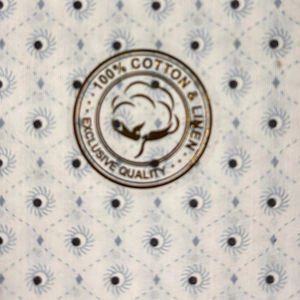 Tela estampada de algodón orgánico ecológico Tela de exportación directa de fábrica para el mercado global de prendas de vestir - Product Image 1