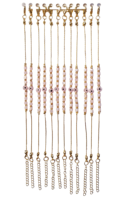 Pulseras de Cuentas de Ojo Turco Hechas a Mano con Macramé de Plástico Estilo Bohemia Modelo DAFNI 44 - Regalos Promocionales Novedosos para
