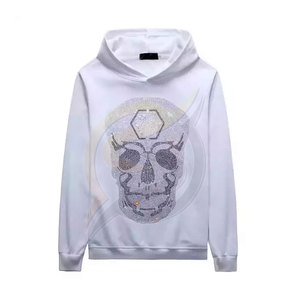 Sudadera con capucha para hombre, con logotipo personalizado, de alta calidad, nuevo diseño, superventas, informal, con diamantes de imitación - Product Image 1
