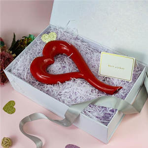 Grande boîte cadeau avec couvercle, 14 "x 9" x 4.5 "Boîte cadeau magnétique avec ruban, cartes et enveloppes pour cadeaux, idéale pour mariage - Product Image 6