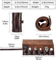 Pochette de voyage personnalisée en cuir véritable avec fermeture à glissière Design personnalisable pour 2 montres