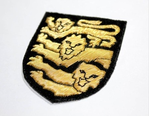 Premium Custom Hand Embroidered Bullion Wire <b>Badges</b> Fabric Pocket <b>Badge</b> <b>Holder</b>-Premium Custom Bullion <b>Badges</b> Manufacturers - Product Image 4