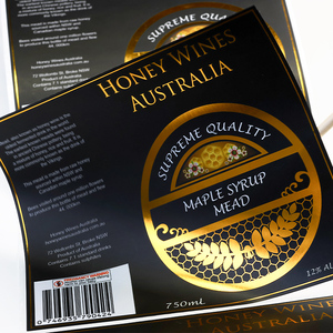 Custom 3d Varnish <strong>Gold</strong> Foil Food Jar Bottle Packaging <strong>Labels</strong> Digital Printing Jam Raised Logo Stickers Seasoning Honey <strong>Label</strong> - Product Image 3