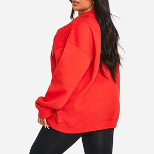 Sweat-shirt décontracté à manches longues en polaire pour femmes, automne-hiver, 300g, taille plus, sweat-shirts à capuche, impression personnalisée sur le devant, fabrication au Pakistan - Product Image 3