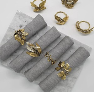 Juego de 8 servilleteros de hojas de Navidad de Acción de Gracias para todas las ocasiones - Product Image 1