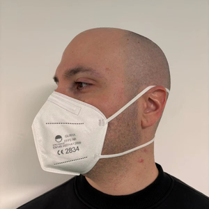 Wholesale Disposable CE Certified FFP2 Non-Woven Fabric 5-Layer Dustproof Half Face Masks <b>Foam</b> Nose <b>Pad</b> Headband III PPE - Product Image 2