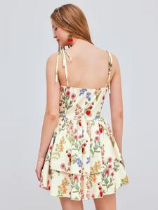 Indian Hand Block Printed Maxi <b>Dress</b> for Women Casual Cotton Summer <b>Dress</b> Boho-Style Long Natural Waistline Eco-Friendly Fabric - Product Image 4