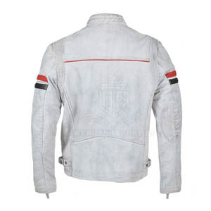 Venta al por mayor caliente Slim-Fit Pu Chaqueta corta Varsity Mangas de cuero Hombres Mujeres Chaqueta de cuero de la motocicleta para los hombres - Product Image 2