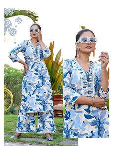 Kurti en coton Khadi moderne, imprimé à la main, tenue ethnique pour le bureau, les fêtes, les réceptions de mariage, les festivals et les fonctions traditionnelles - Product Image 6