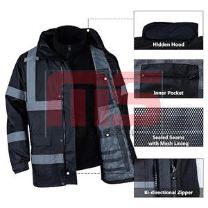 เสื้อแจ็กเก็ตผู้ชายสะท้อนแสงชุดทำงานกลางแจ้งกันน้ำ - Product Image 6