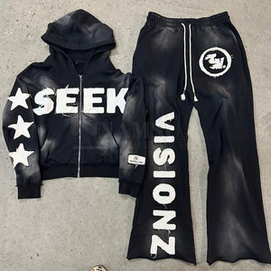 Nouveau design de survêtement homme personnalisé coupe ajustée qualité supérieure nouveau survêtement tendance prix bon marché survêtements à imprimé bouffant - Product Image 2