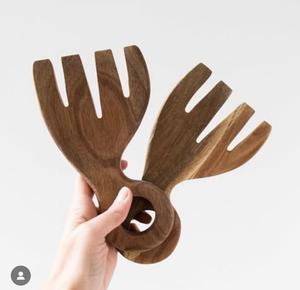 Nouveau design, fabricant de couverts à salade en corne naturelle et ensemble de cuillères de service fait maison, dernier modèle, ensemble de couverts à salade - Product Image 5