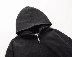 Sudaderas con cremallera de lana de alta calidad para hombre, diseño personalizado y bordado, ropa de invierno antibolitas, sudaderas con cremallera doble al mejor precio - Product Image 5