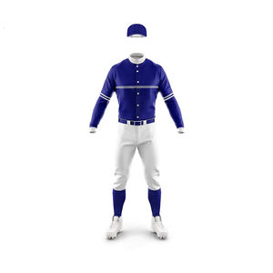 100% poliéster Softball & Kit de béisbol conjuntos de ropa deportiva transpirable con técnicas impresas uniformes cómodos - Product Image 3