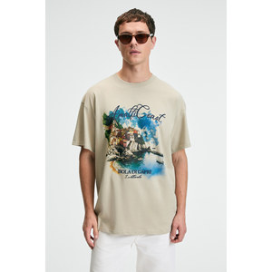 Camiseta de Manga Corta Estampada Extra Grande para Hombre Zest, 100% Algodón, Blanca - Product Image 4